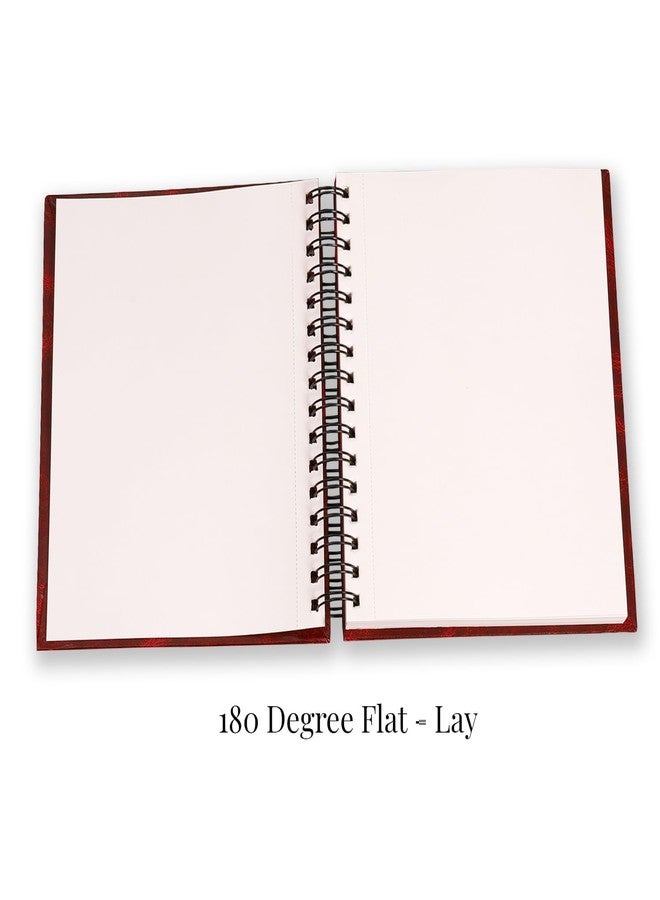 COI Red Twin Wire Hardbound Sketchbook Diary | 160 GSM Premium Natural Shade Paper | 360° Rotating Notebook | 8.5 x 6.5 Inch | 120 Pages | Ideal for Watercolor, Sketching & Shading - Image 5